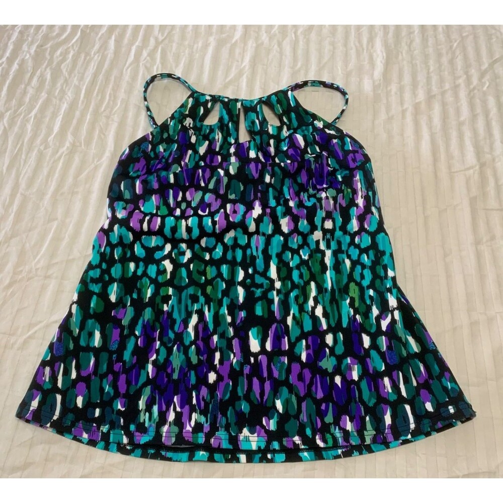 WOMENS SWIM UNDERWIRE TANKINI TOP SIZE 8